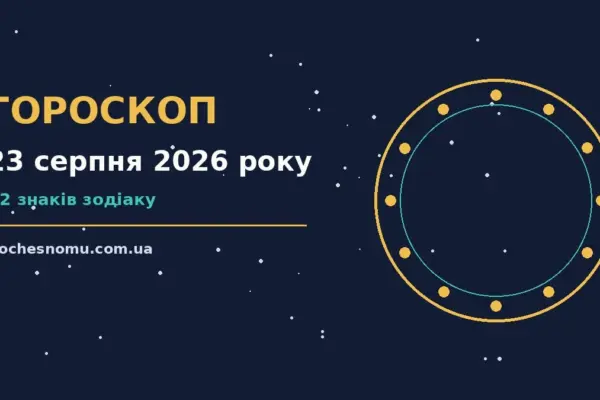 Гороскоп на 23 серпня 2026 року: на що звернути увагу для впевненого початку дня