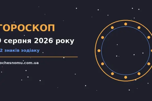 Гороскоп на 9 серпня 2026 року: на що звернути увагу для впевненого початку дня
